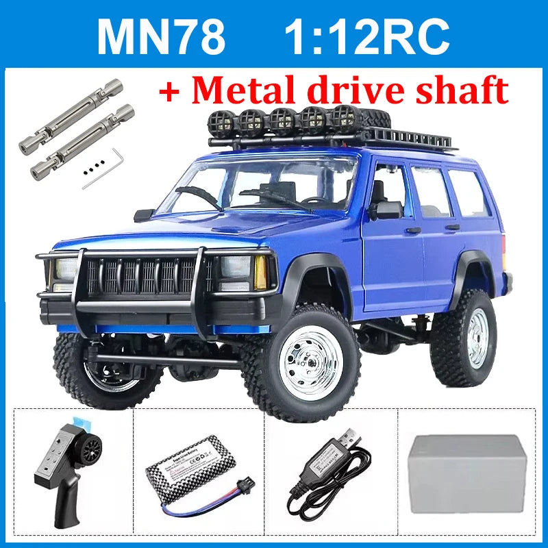 RCF Cherokee 1:12 RC 2.4ghz 4x4 Rock Crawler Off-Road MN78