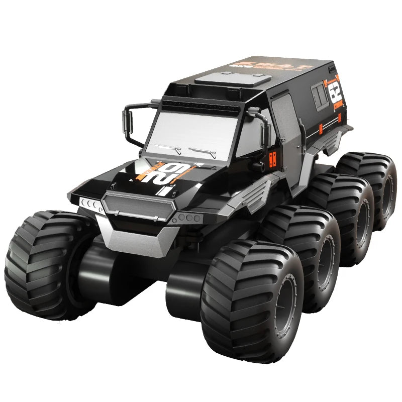 ﻿RCF JJRC Q137 8x8 2.4G Remote Control Car 8wd Off-road Amphibious Stunt Vehicle 8-Wheel Speed Racing Truck Waterproof Crawler Toys