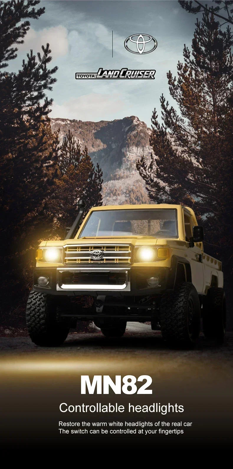 MN128 4X4 RC Car 1:12 MN Model 2.4G 4WD RC Rock Crawler Defender Remote Control Car 1/12 RC Truck Cars Toys MN82 MN82S
