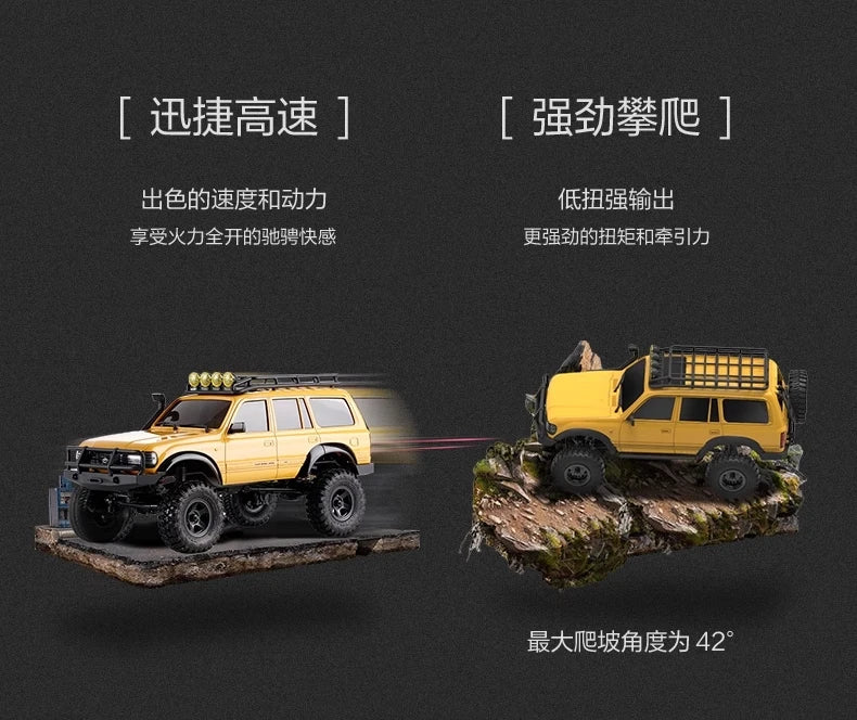 FMS Brand New FCX18 1/18 LC80 RC Buggy Land Cruiser Electric Climbing Car 4WD Off-Road Vehicle