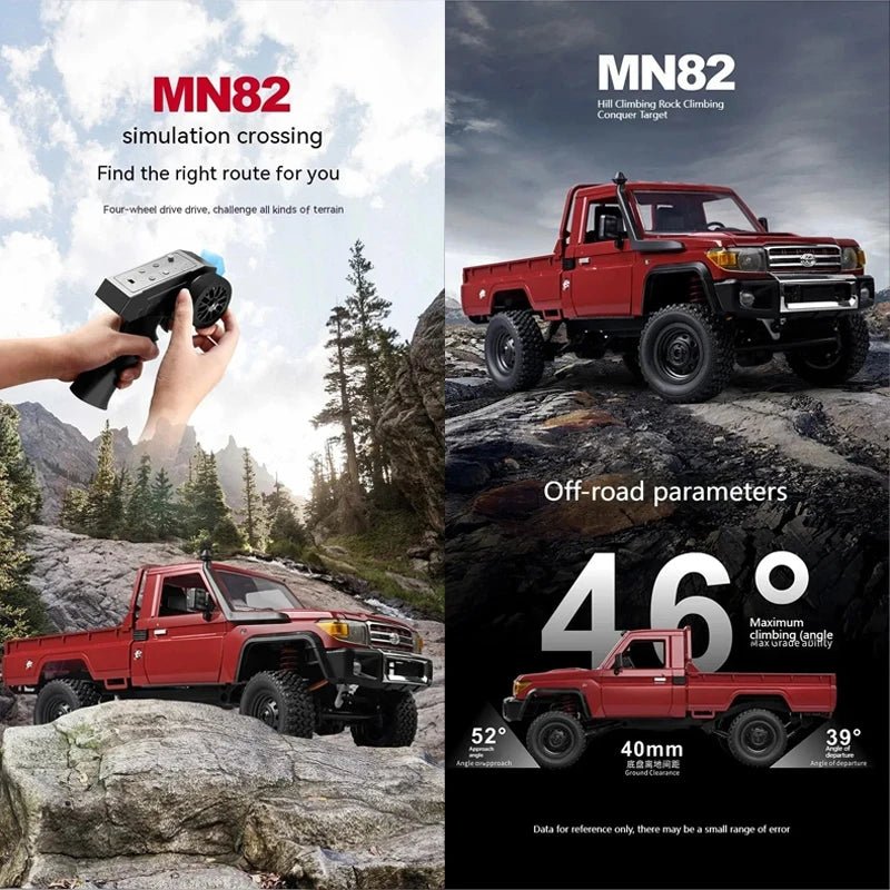 RCF LC79 Pickup 1:12 RC 2.4ghz 4X4 Rock Crawler Off-Road MN82