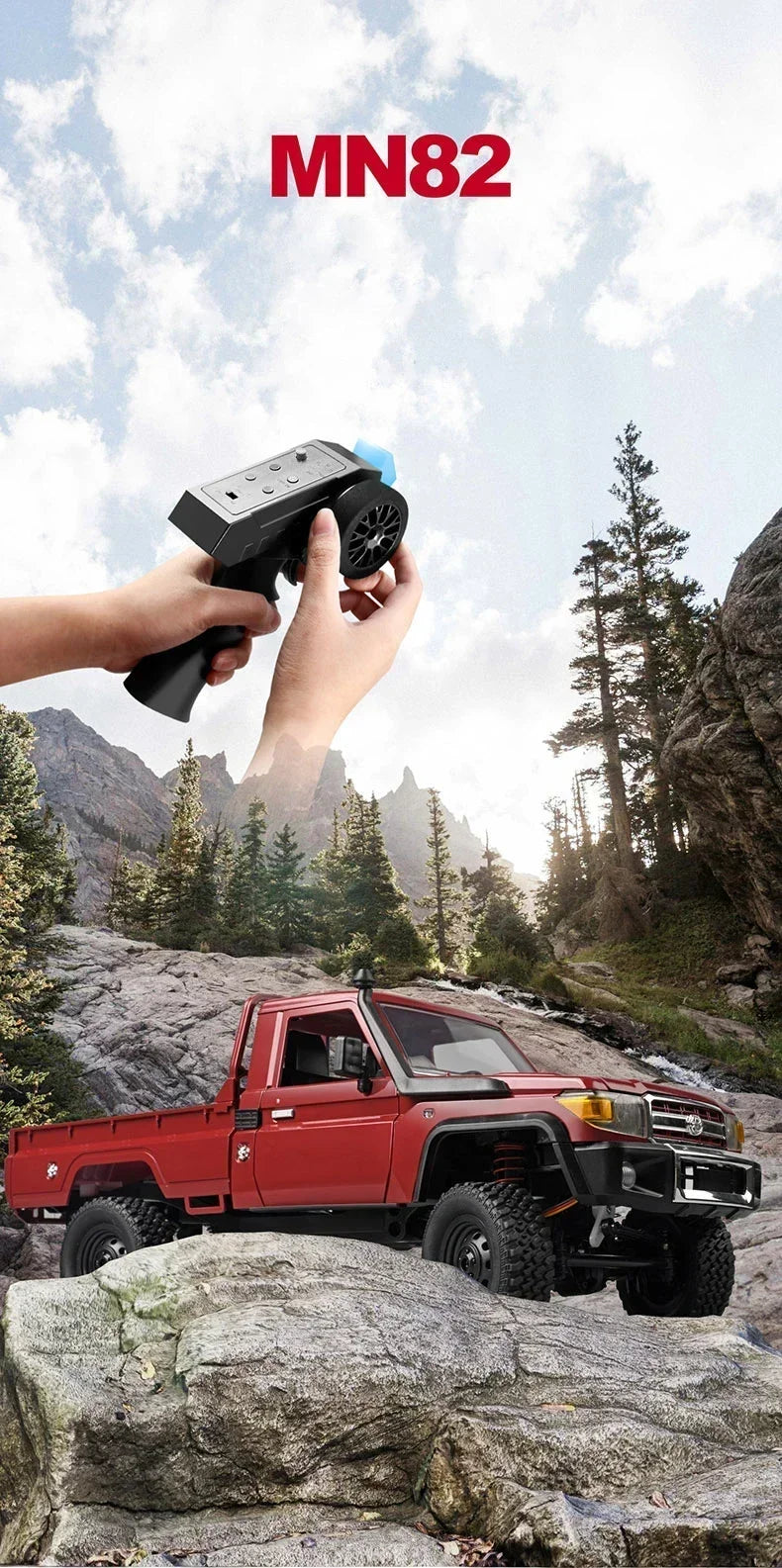 MN128 4X4 RC Car 1:12 MN Model 2.4G 4WD RC Rock Crawler Defender Remote Control Car 1/12 RC Truck Cars Toys MN82 MN82S