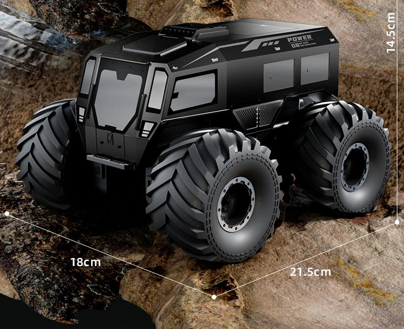 RCF Sherp Q210 Amphibious Waterproof Rc Car Dual Control 4WD Off-road Remote Control Vehicle 2.4G Electric Climbing Crawler Toys for Kids