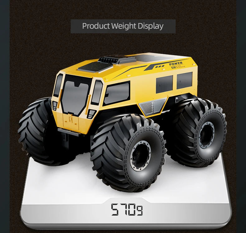 RCF Sherp Q210 Amphibious Waterproof Rc Car Dual Control 4WD Off-road Remote Control Vehicle 2.4G Electric Climbing Crawler Toys for Kids