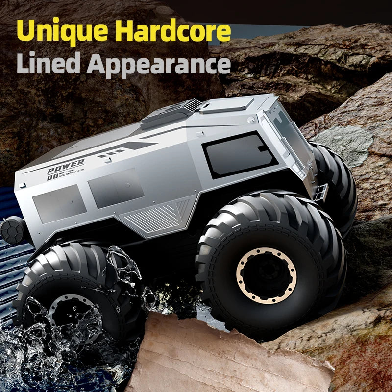 RCF Sherp Q210 Amphibious Waterproof Rc Car Dual Control 4WD Off-road Remote Control Vehicle 2.4G Electric Climbing Crawler Toys for Kids