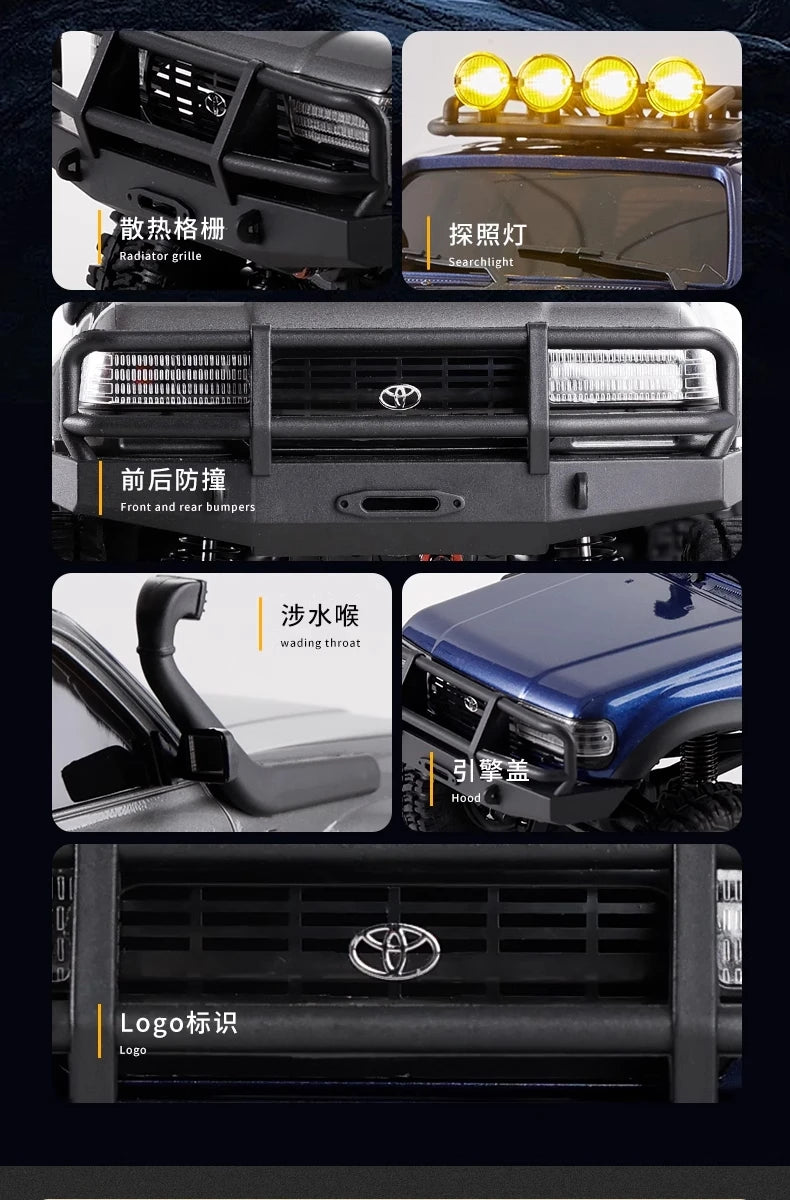 FMS Brand New FCX18 1/18 LC80 RC Buggy Land Cruiser Electric Climbing Car 4WD Off-Road Vehicle