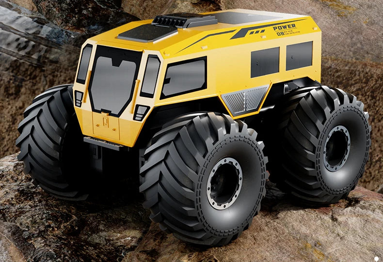 RCF Sherp Q210 Amphibious Waterproof Rc Car Dual Control 4WD Off-road Remote Control Vehicle 2.4G Electric Climbing Crawler Toys for Kids