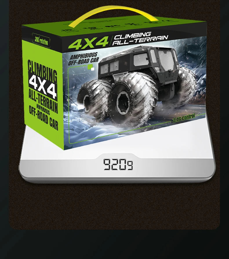 RCF Sherp Q210 Amphibious Waterproof Rc Car Dual Control 4WD Off-road Remote Control Vehicle 2.4G Electric Climbing Crawler Toys for Kids