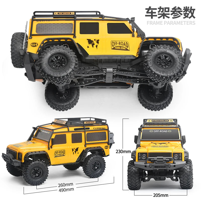 Defender 110 (Copy) ZP1005 4WD Professional Rc Remote Control Car 1:10 Guard Four-drive High-speed Climbing Off-road Vehicle Model Car Kid's Toys