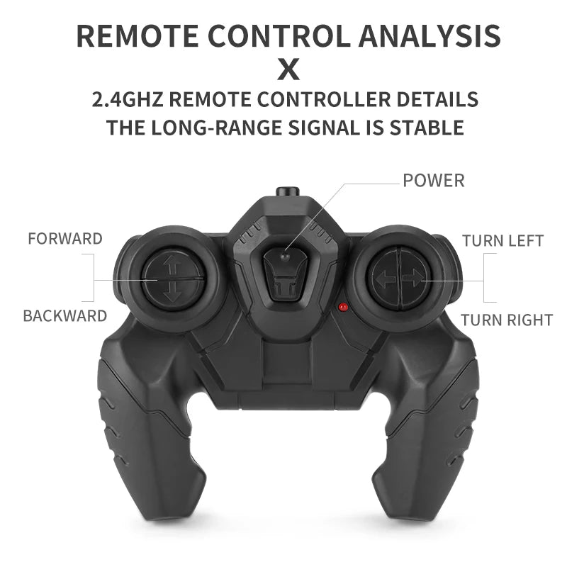 ﻿RCF JJRC Q137 8x8 2.4G Remote Control Car 8wd Off-road Amphibious Stunt Vehicle 8-Wheel Speed Racing Truck Waterproof Crawler Toys