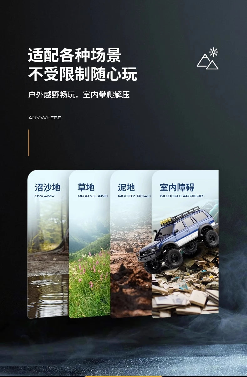 FMS Brand New FCX18 1/18 LC80 RC Buggy Land Cruiser Electric Climbing Car 4WD Off-Road Vehicle