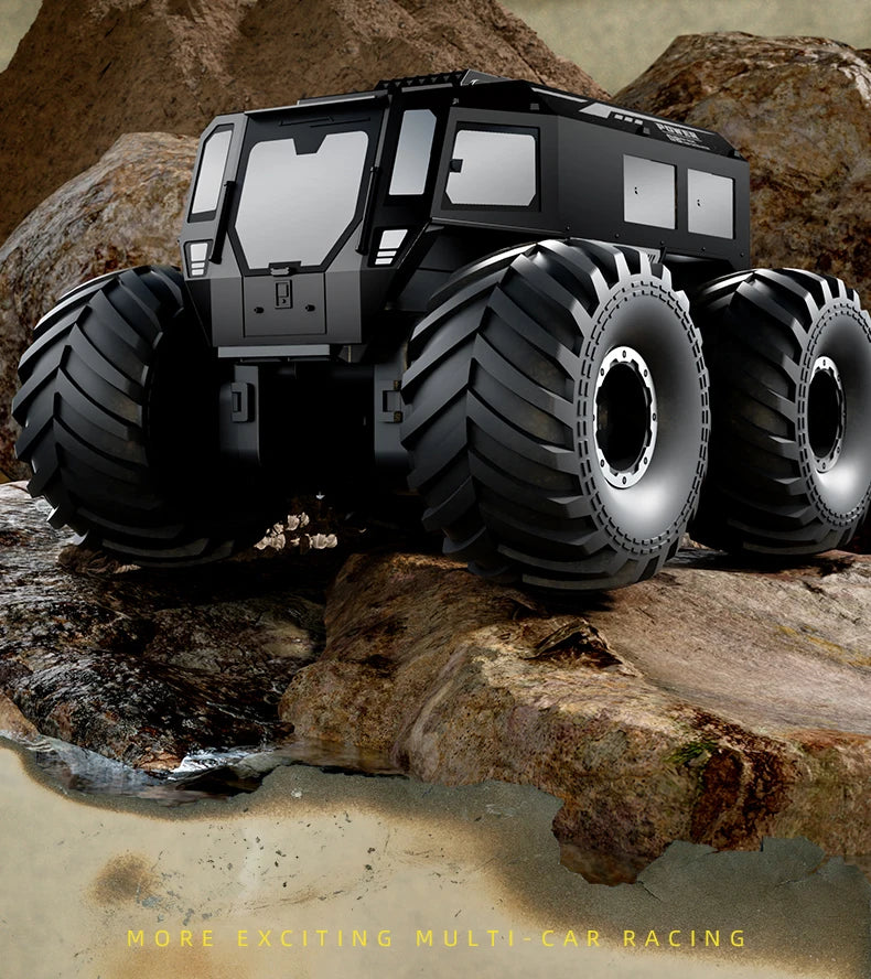 RCF Sherp Q210 Amphibious Waterproof Rc Car Dual Control 4WD Off-road Remote Control Vehicle 2.4G Electric Climbing Crawler Toys for Kids