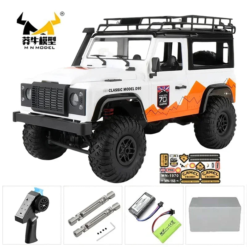 MN128 4X4 RC Car 1:12 MN Model 2.4G 4WD RC Rock Crawler Defender Remote Control Car 1/12 RC Truck Cars Toys MN82 MN82S