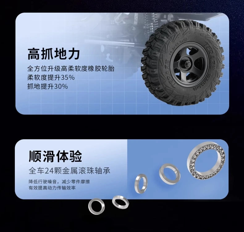 FMS Brand New FCX18 1/18 LC80 RC Buggy Land Cruiser Electric Climbing Car 4WD Off-Road Vehicle