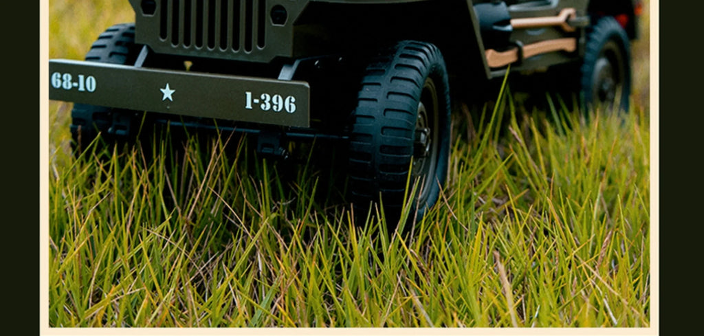 Willys Jeep WW2 Military Car 1:10 RC 2.4GHZ 4x4 RTR Rock Crawler Off-Road