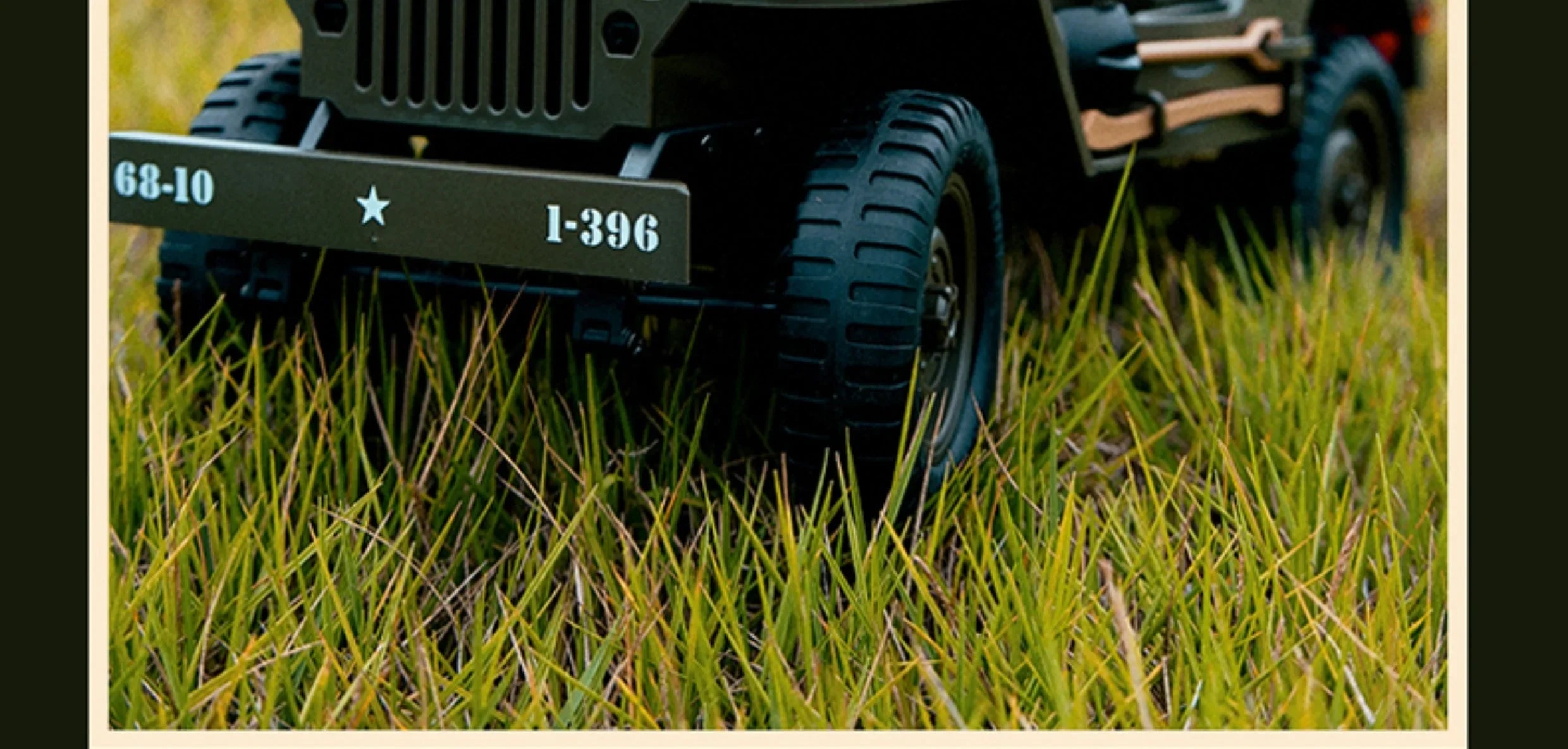 Willys Jeep WW2 Military Car 1:10 RC 2.4GHZ 4x4 RTR Rock Crawler Off-Road