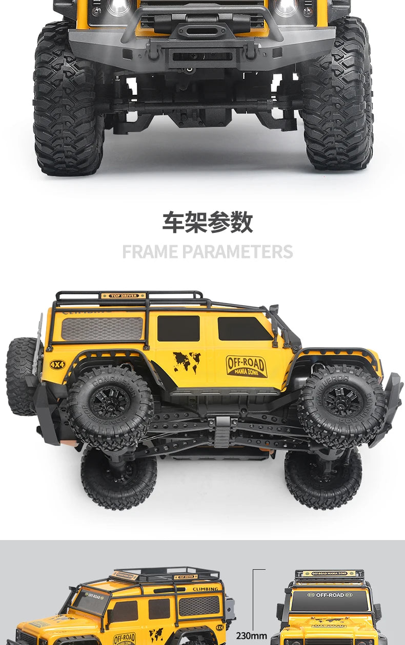 Defender 110 (Copy) ZP1005 4WD Professional Rc Remote Control Car 1:10 Guard Four-drive High-speed Climbing Off-road Vehicle Model Car Kid's Toys