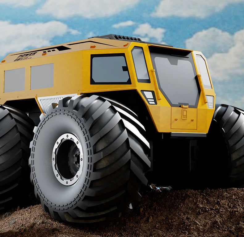 RCF Sherp Q210 Amphibious Waterproof Rc Car Dual Control 4WD Off-road Remote Control Vehicle 2.4G Electric Climbing Crawler Toys for Kids