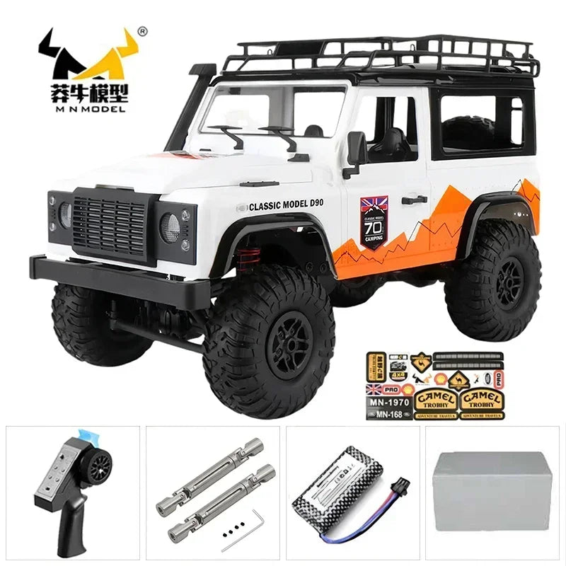 MN128 4X4 RC Car 1:12 MN Model 2.4G 4WD RC Rock Crawler Defender Remote Control Car 1/12 RC Truck Cars Toys MN82 MN82S