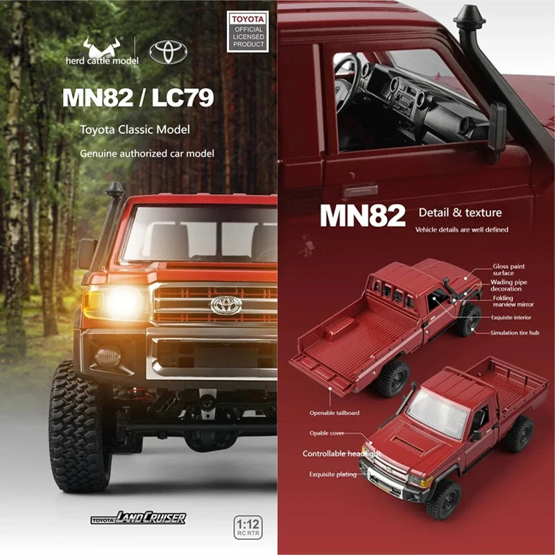 RCF LC79 Pickup 1:12 RC 2.4ghz 4X4 Rock Crawler Off-Road MN82