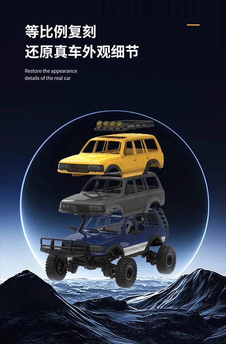 FMS Brand New FCX18 1/18 LC80 RC Buggy Land Cruiser Electric Climbing Car 4WD Off-Road Vehicle