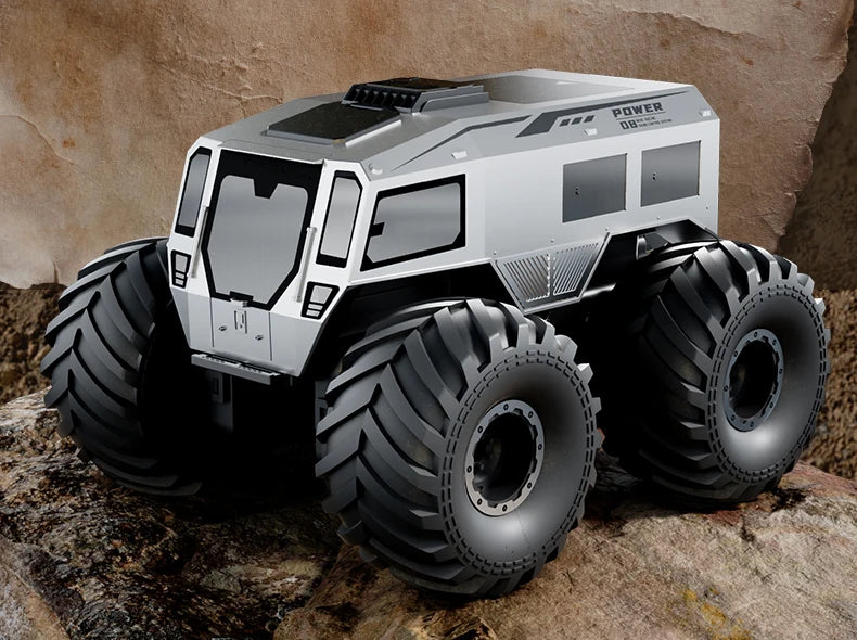 RCF Sherp Q210 Amphibious Waterproof Rc Car Dual Control 4WD Off-road Remote Control Vehicle 2.4G Electric Climbing Crawler Toys for Kids