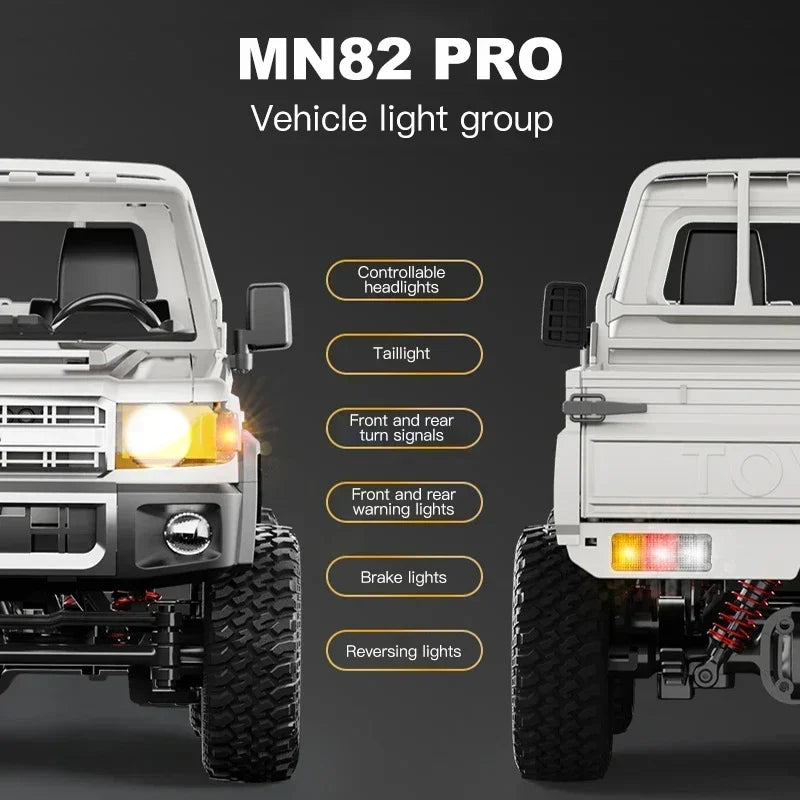 MN128 4X4 RC Car 1:12 MN Model 2.4G 4WD RC Rock Crawler Defender Remote Control Car 1/12 RC Truck Cars Toys MN82 MN82S