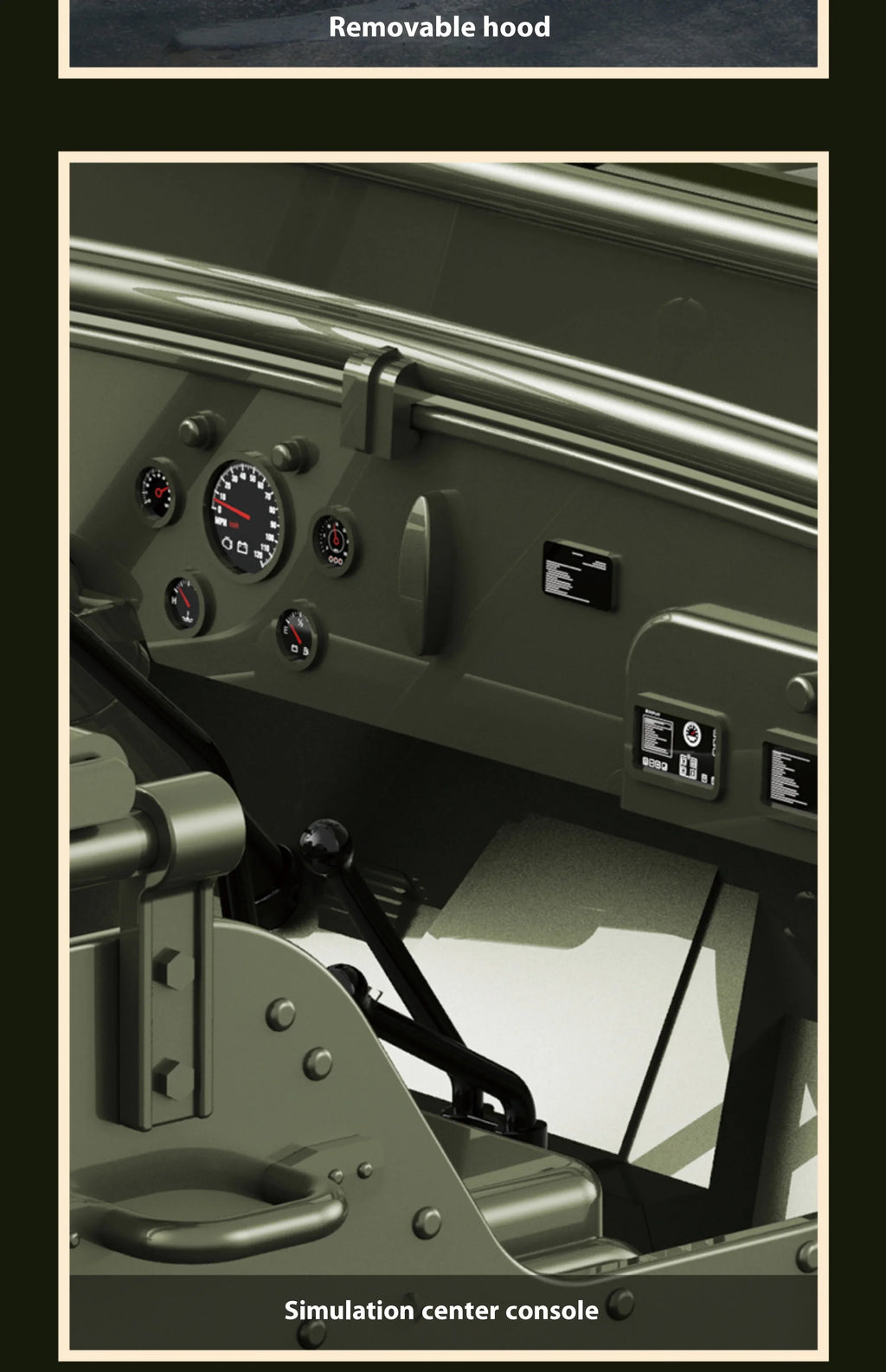 Willys Jeep WW2 Military Car 1:10 RC 2.4GHZ 4x4 RTR Rock Crawler Off-Road