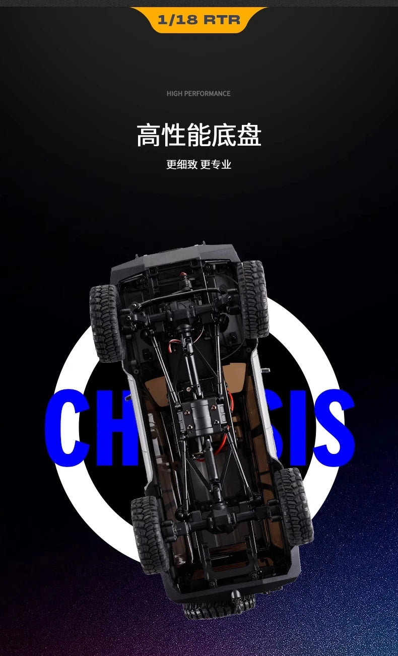 FMS Brand New FCX18 1/18 LC80 RC Buggy Land Cruiser Electric Climbing Car 4WD Off-Road Vehicle