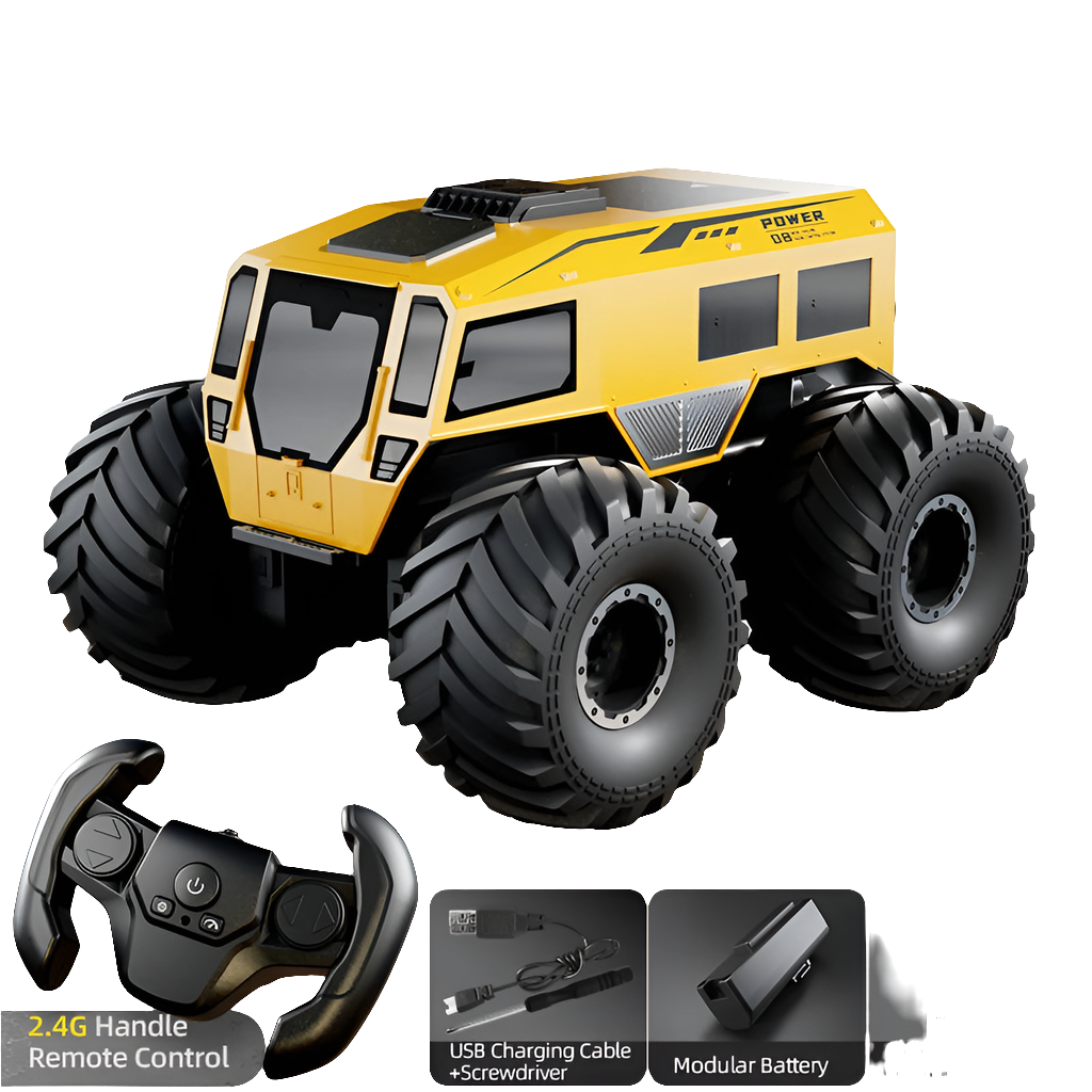 RCF Sherp Q210 Amphibious Waterproof Rc Car Dual Control 4WD Off-road Remote Control Vehicle 2.4G Electric Climbing Crawler Toys for Kids